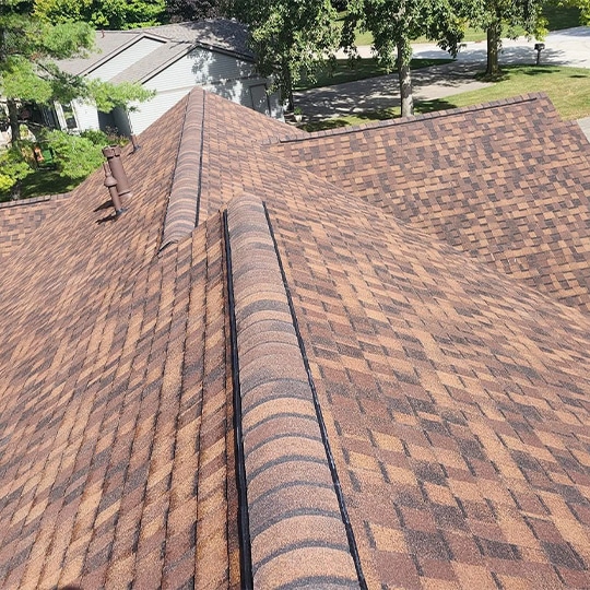 New roof installation